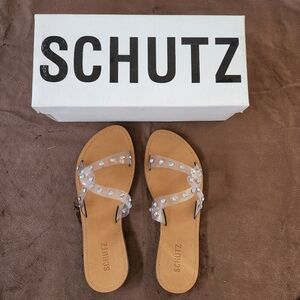 SCHUTZ  Cathry Slide Sandal - 8.5